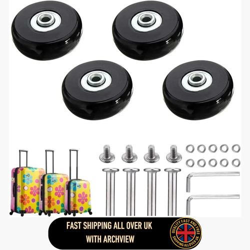 50x18mm luggage wheels set - 50x18mm,