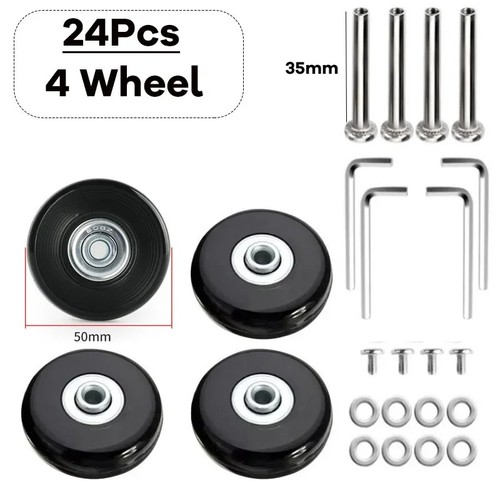 50x18mm luggage wheels - 50x18mm,