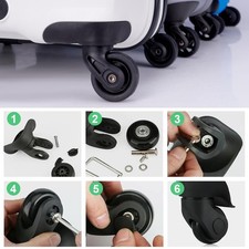 50X18Mm Luggage Wheels Set