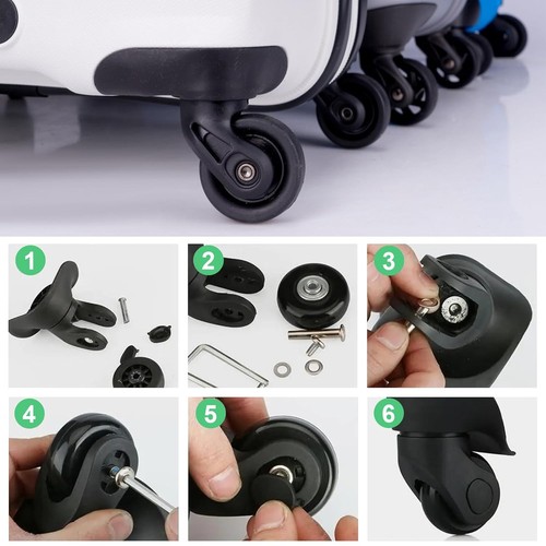 50x18mm luggage wheels set - wheels,