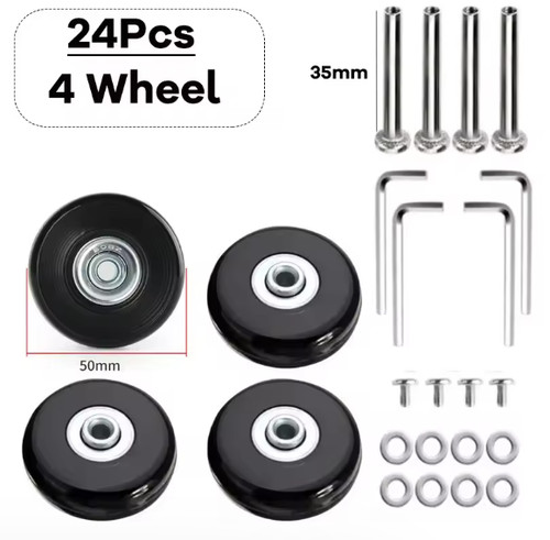 50x18mm luggage wheels - luggage, set